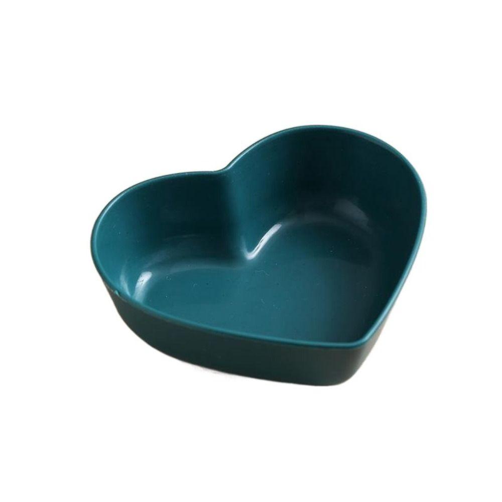 Wheat Straw Heart Shape Seasoning Dish Mini Sushi Seasoning Dish Creative Spice Plate  for Kitchen