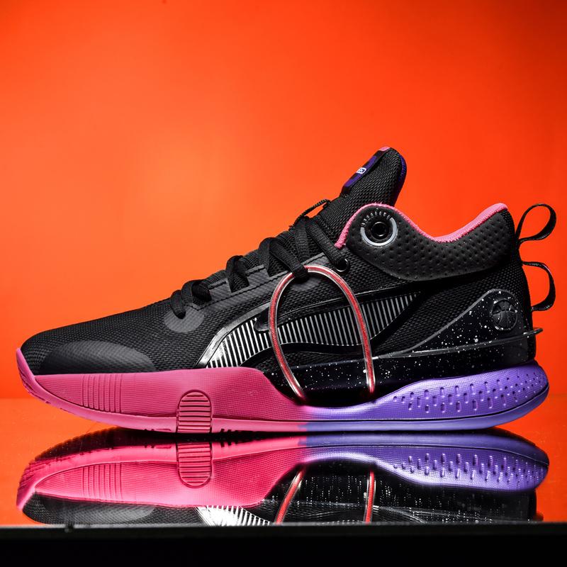 

Новые мужские модные высококачественные баскетбольные кроссовки, дышащая спортивная обувь, теннисные кроссовки 36 чёрный