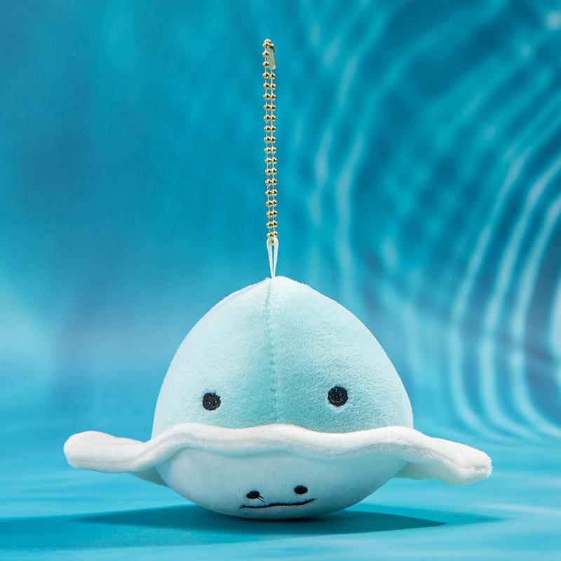 Creative Marine Animal Plush Pendant Cartoon Crab Octopus Sardine Devil Fish Stuffed Doll Bag Accessories Keychain Kids Gifts