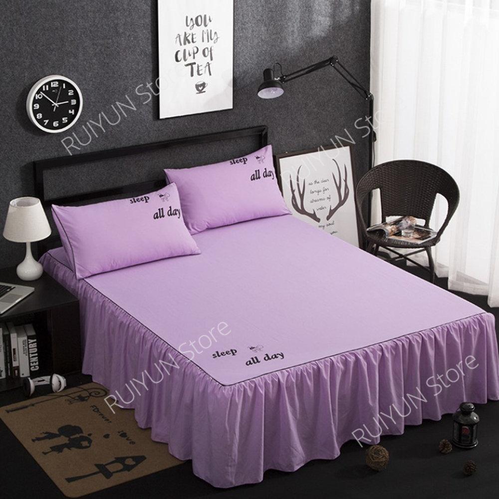 Ofertă caldă Home Hotel Husă de pat Fustă de pat Așternut de pat Protector de saltea Fusta de pat Cuvertură de pat Couvre Lit Lenjerie de pat Fustă de pat