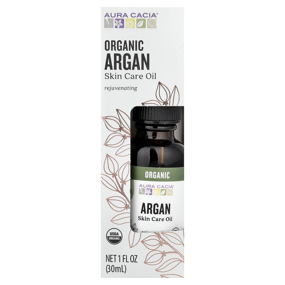 Aura Cacia Revitaliserande & Regenererande Argan Hudvårdsolja, 1 fl oz (30 ml)