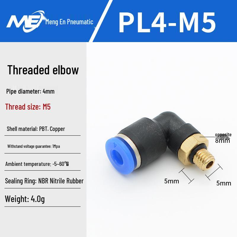 Copper Corrosion-Resistant Pneumatic Quick Connector Fitting for Air Compressors