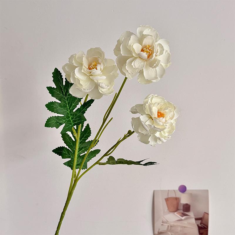 1 Heads Silk Artificial Peony Bouquet Flowers Decoration Wedding Home Table Large Fake Flowers Valentines Day Supplies