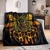 1 Stück Bienenwaben-Decke, Leichte Flanell-Kuscheldecke für Sofa, Bett, Reisen, Camping, Wohnzimmer, Büro, Couch114