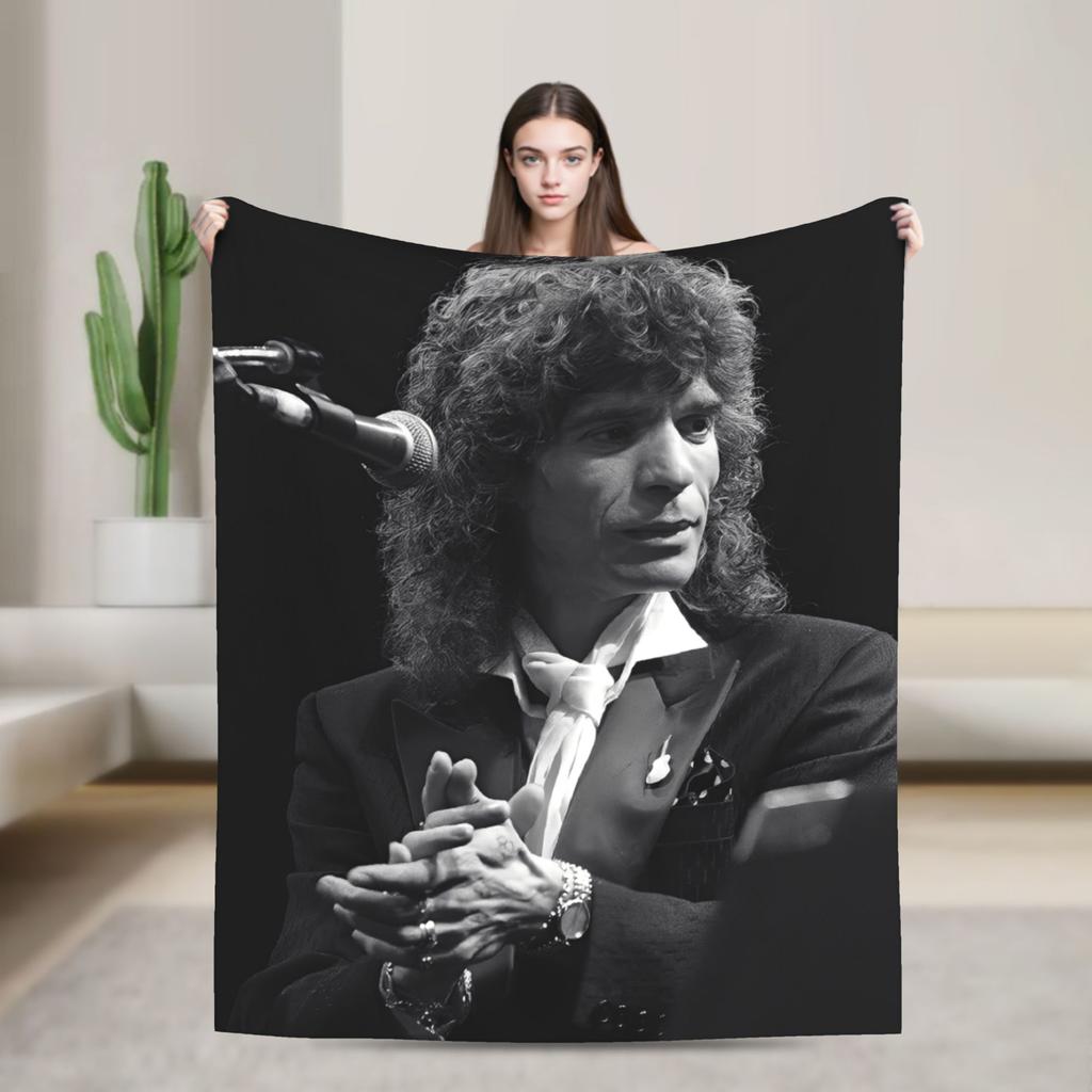 Camarons De La Isla Flamenco Sänger Wolle Mode Decke Musik Rock Lustiger Überwurf Mode Decke für Zuhause 125*100cm Ultra-Weich