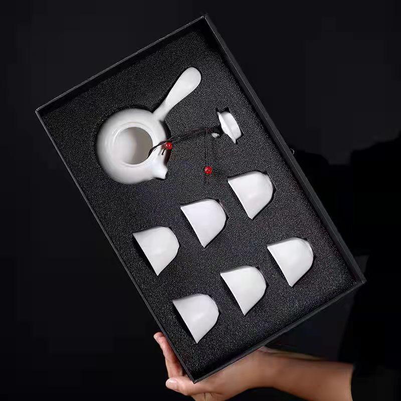 Wushiyuan Ding Kiln Side Handle Tea Set