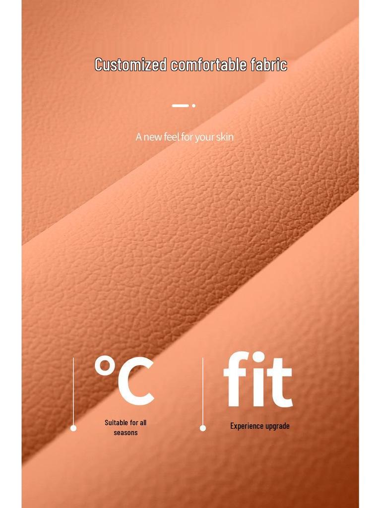 Nezha L Universal Full Leather Car Seat Cushion - Perforated, Full Surround, All-Season Cover.