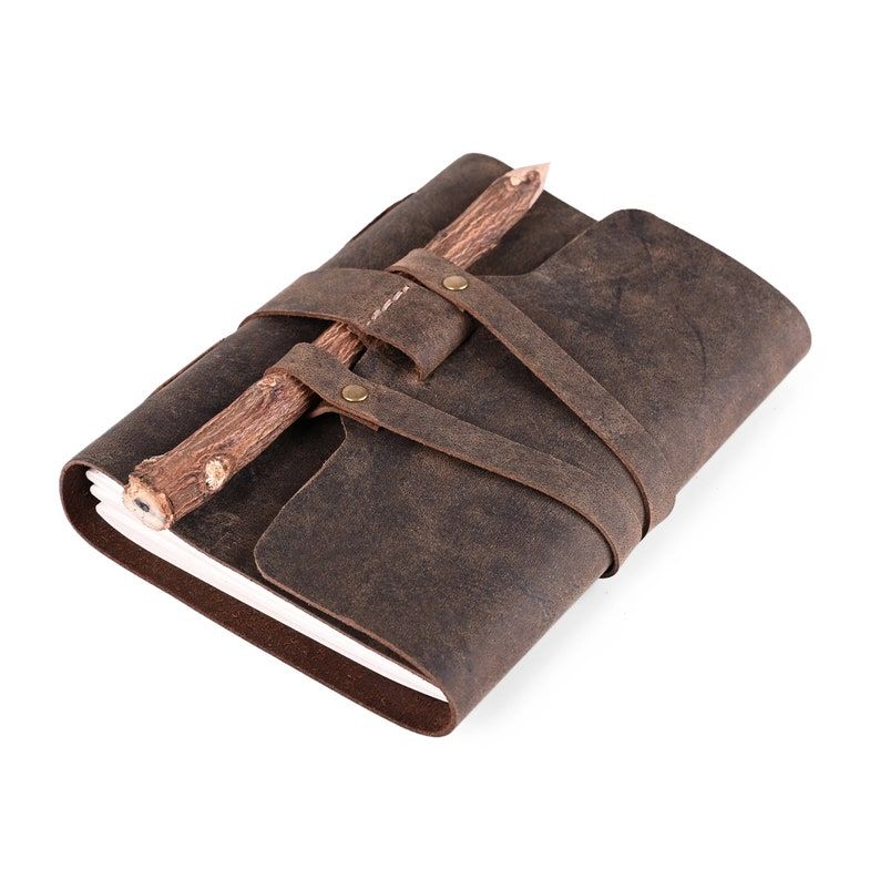 

Блокнот из натуральной кожи ручной работы: Скетчбук из кожи Hunter 7 x 5 in - 100 page