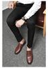 Men's Casual Cowhide Slip-on Loafers - Spring and Autumn Leather Shoes, Large Size Lazy Fit