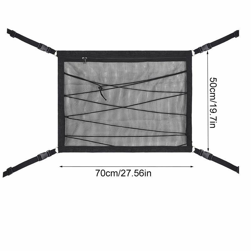 1PC Storage Net Space-saving Storage Top Net Luggage Net Polyester Car Mesh Bag Convenient Car Supplies Hanging Type Car Mesh Bag