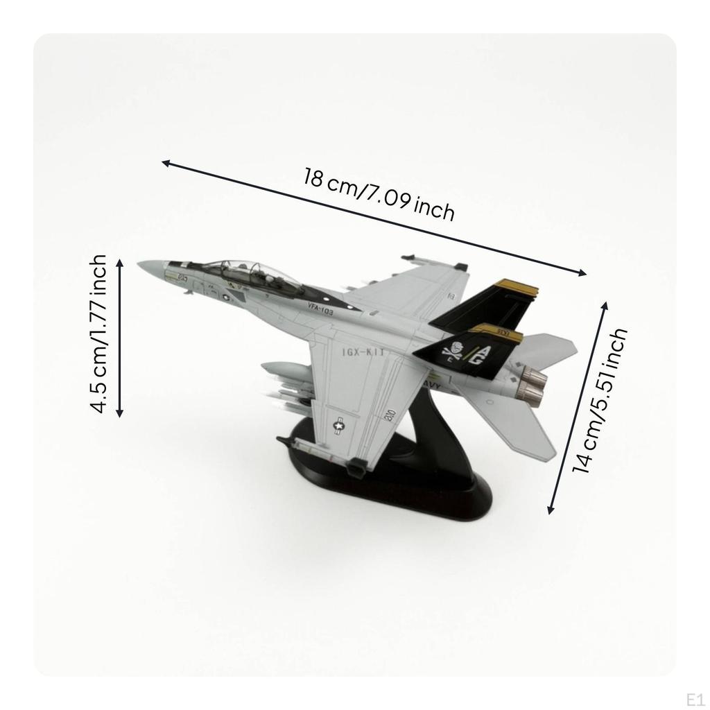 Kampfflugzeug mit Displayständer Flugzeugmodell 1:100er Maßstab