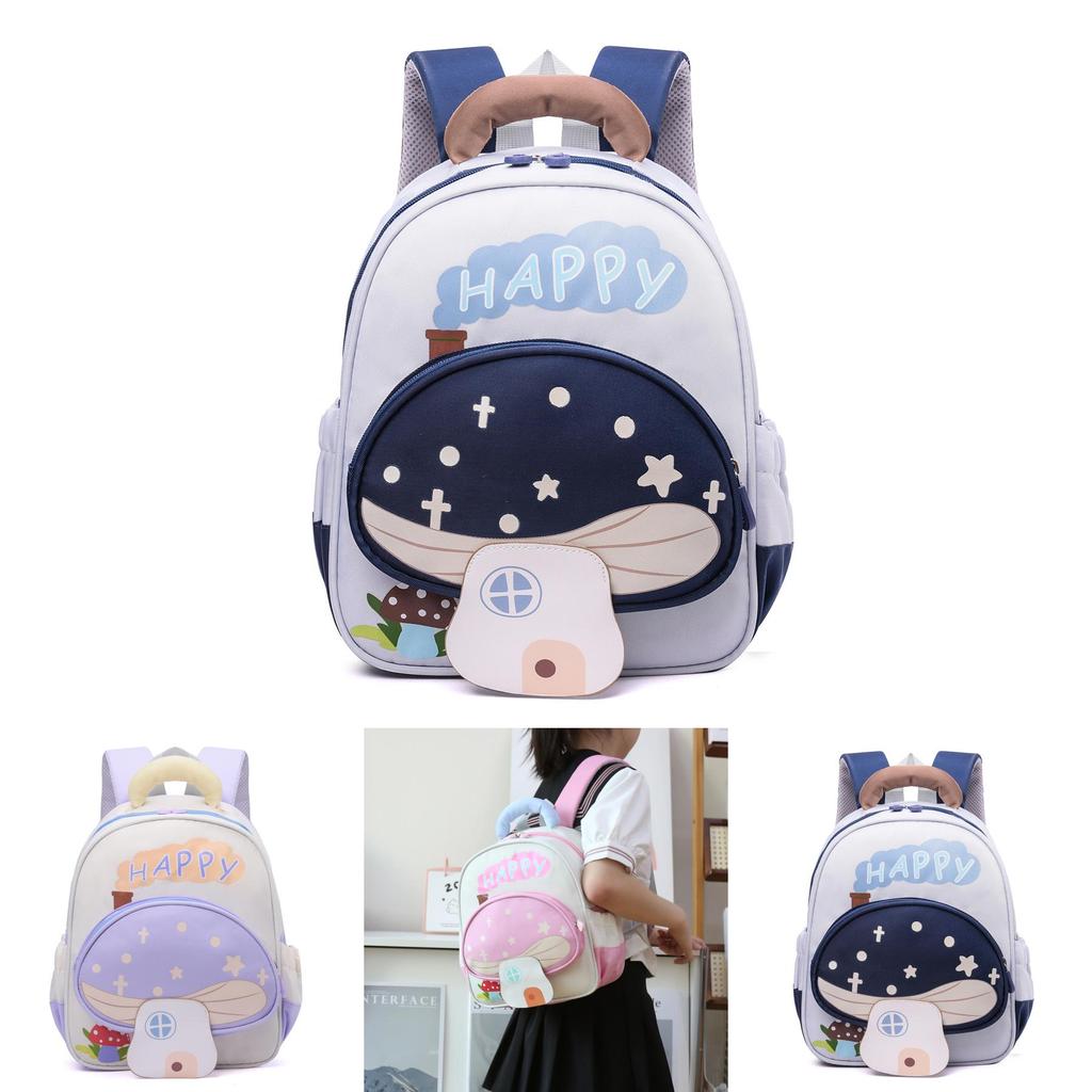 Light And Spacious Toddler Backpack With Cartoon Print For School And Outings