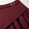 Women's High Waist Black Mermaid Skirt Spring Autumn Elegant Slim Fit Ruffle Hem Skirt