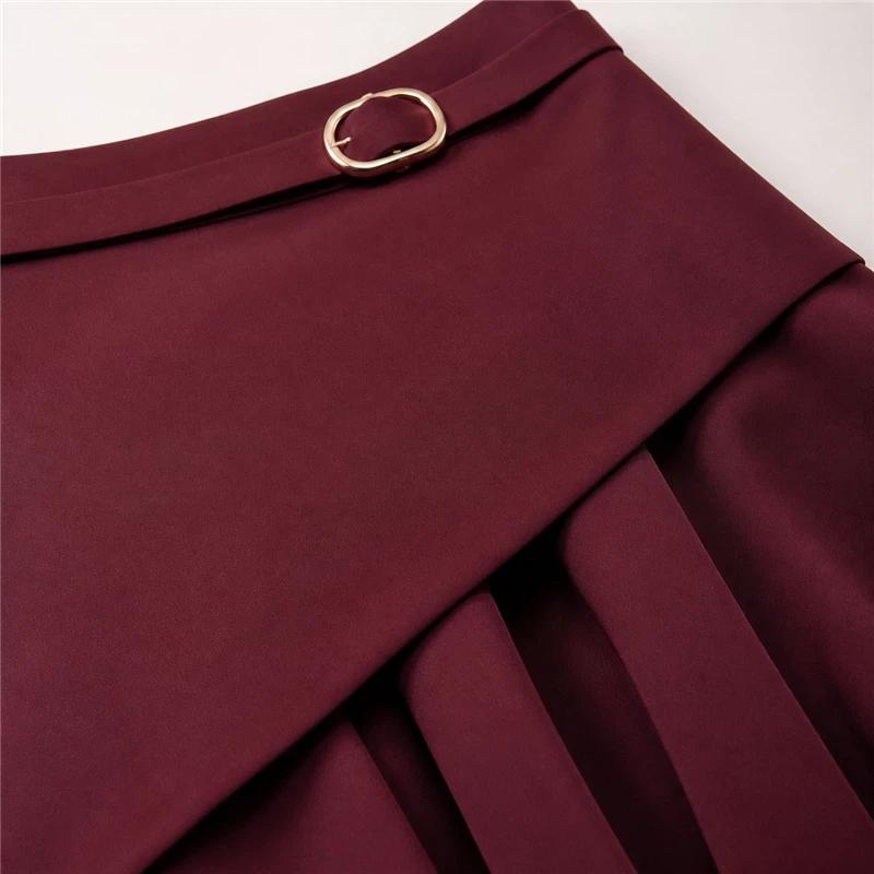 Women's High Waist Black Mermaid Skirt Spring Autumn Elegant Slim Fit Ruffle Hem Skirt