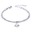 European and American simple personalized bell double-layer titanium steel bracelet spot men and women couple jewelry women's trend fashion jewelry