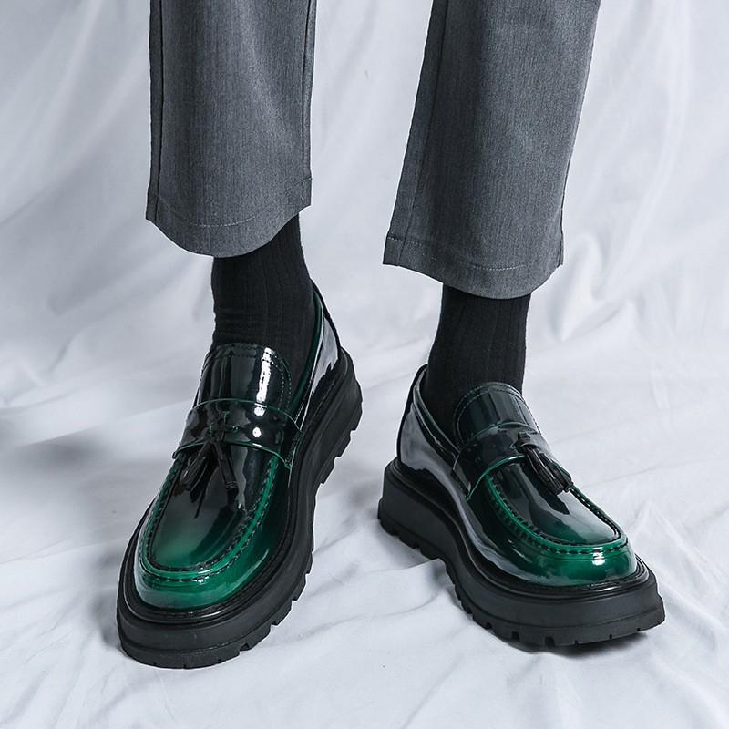 Mens Casual Loafers Round Toe PU