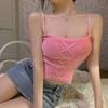 Women's Camisole Slim Heart Love Knitted Sleeveless Tops Summer Suspenders Solid Color Tank Tops