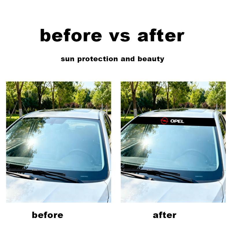 AAAYW1 New Car Front and rear windshield shade decorative sticker For Opel Astra j g Insignia Corsa d Vectra c Zafira a Auto Gadgets