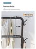 Multifunctional Indoor Clothes Drying Rack - Floor-Standing Balcony Coat Hanger