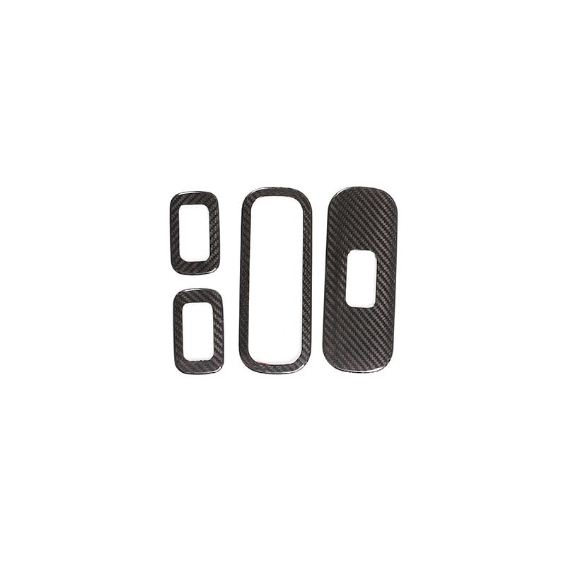 For Mercedes-Benz G Class G500 G63 W463 2019-2025 Real Carbon Fiber Windows Lift Button Switch Panel Cover Trim Accessories