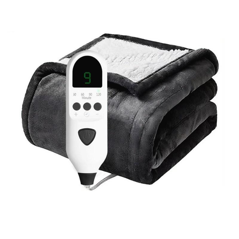 

Household Detachable Electric Heating Pad Intelligent Temperature Control Electric Blanket Flannel Heating Cover Blanket 80*140CM
