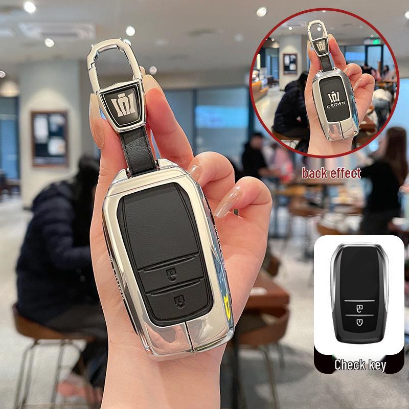 High-Quality Metal Leather Buckle for Toyota Crown 14th Gen Key Case