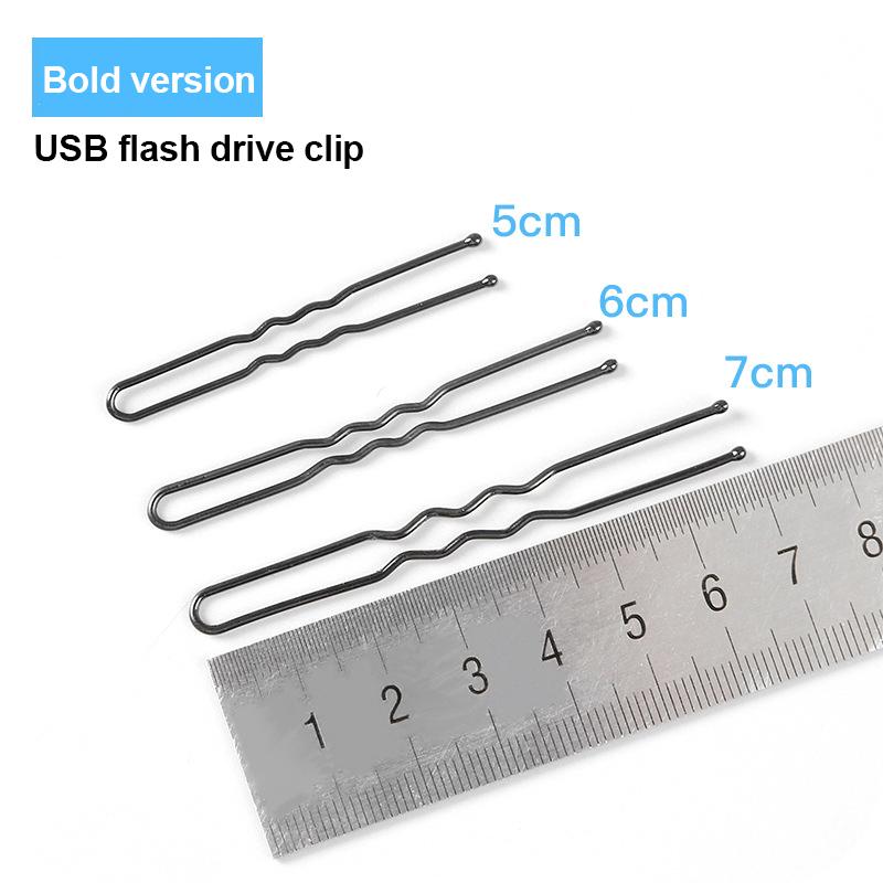 50/100Pcs Black Straight Line Hair Clip U-Shaped Needle Lady Hairpins Curly Wavy Grips Women Bobby Pins Styling Hair Accessories