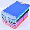 Multifunctional File Folder with Clipboard Waterproof File Organiser Box Plastic Writing Pad for Student Teacher School