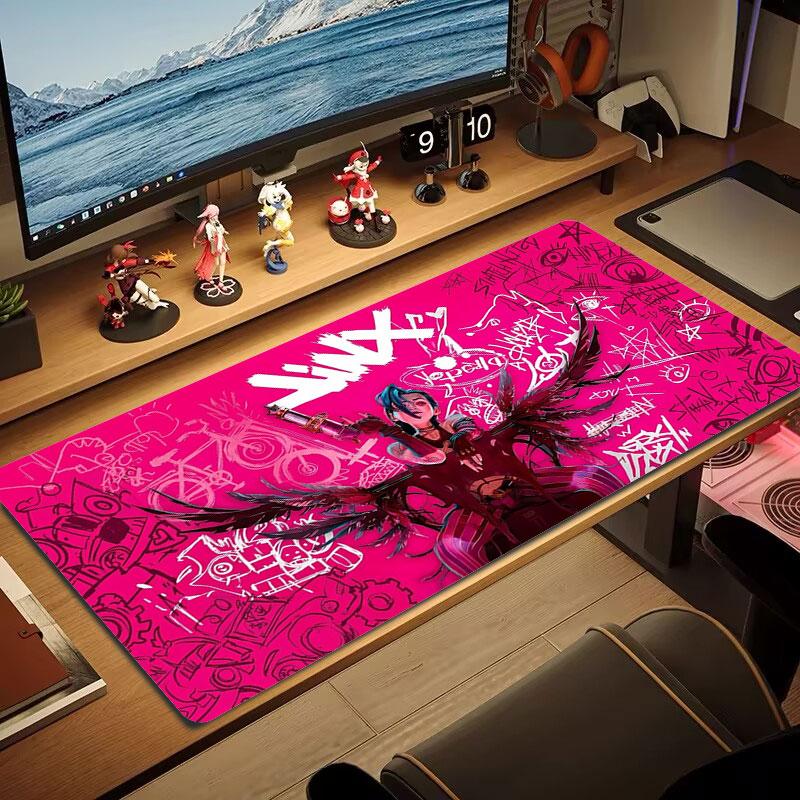 Neon Dreamscape Large Size Mouse Pad Large Gaming Table Cushion Nonslip Laptop Tablet Big Mousepad Xxl Mat Mini Pc Playmat With Lock Edge