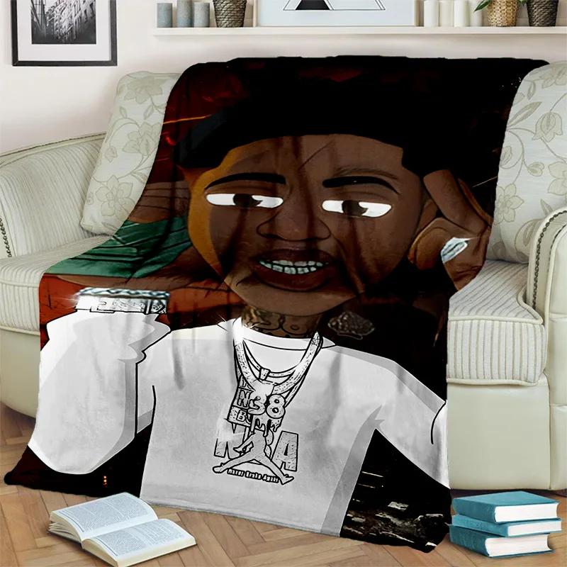 3D Legend Star Hip Hop Rapper Kunstdecke, Weiche Überwurfdecke für Zuhause Schlafzimmer Bett Sofa Picknick Reise Büro Abdeckdecke Kinder