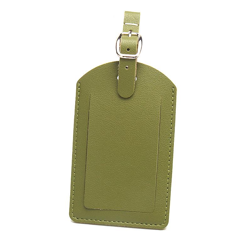 Holiday Travel Accessories Fashion Copper Button Passport Holder Luggage Tag Extra Thick Leather Passport Cover Luggage Tags