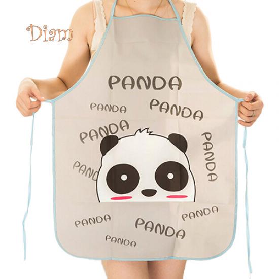 BH Women Cute Cartoon Waterproof Apron Kitchen Restaurant Cooking Bib Aprons Accessories