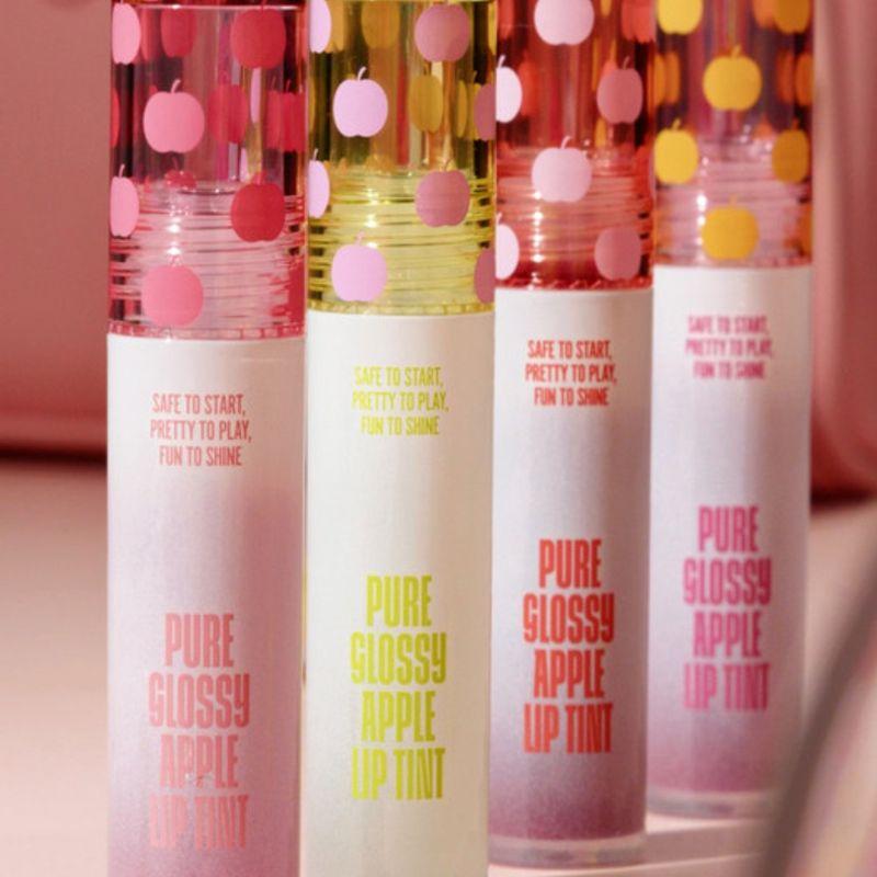 THE PRETTY PETITE Glossy Apple Lip Tint 4-color set 4-piece set