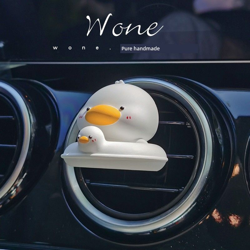 

Original Design Auto Perfume Aromatherapy Summer Cute Fatbobman Swim Ring Duck Air Outlet Decoration Fragrant Stone White Swimming Ring Duck Air Outlet