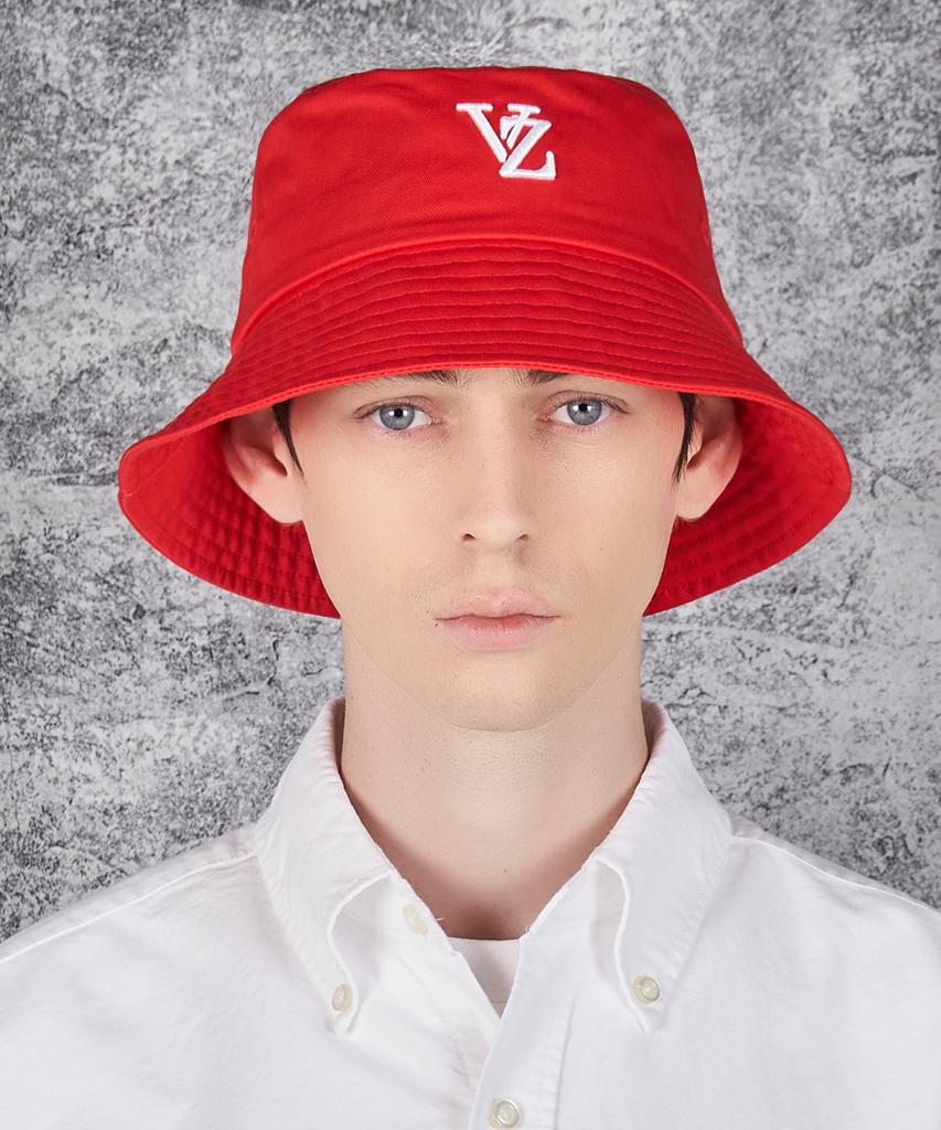 Bajal 3D Monogram Color Bucket Hat Red