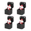 1/2/4Pcs Christmas Middle Finger In A Box Ornament Pop-up Santa Claus Reindeer Snowman Box Desktop Decoration Tricky Props Gag Prank Gift