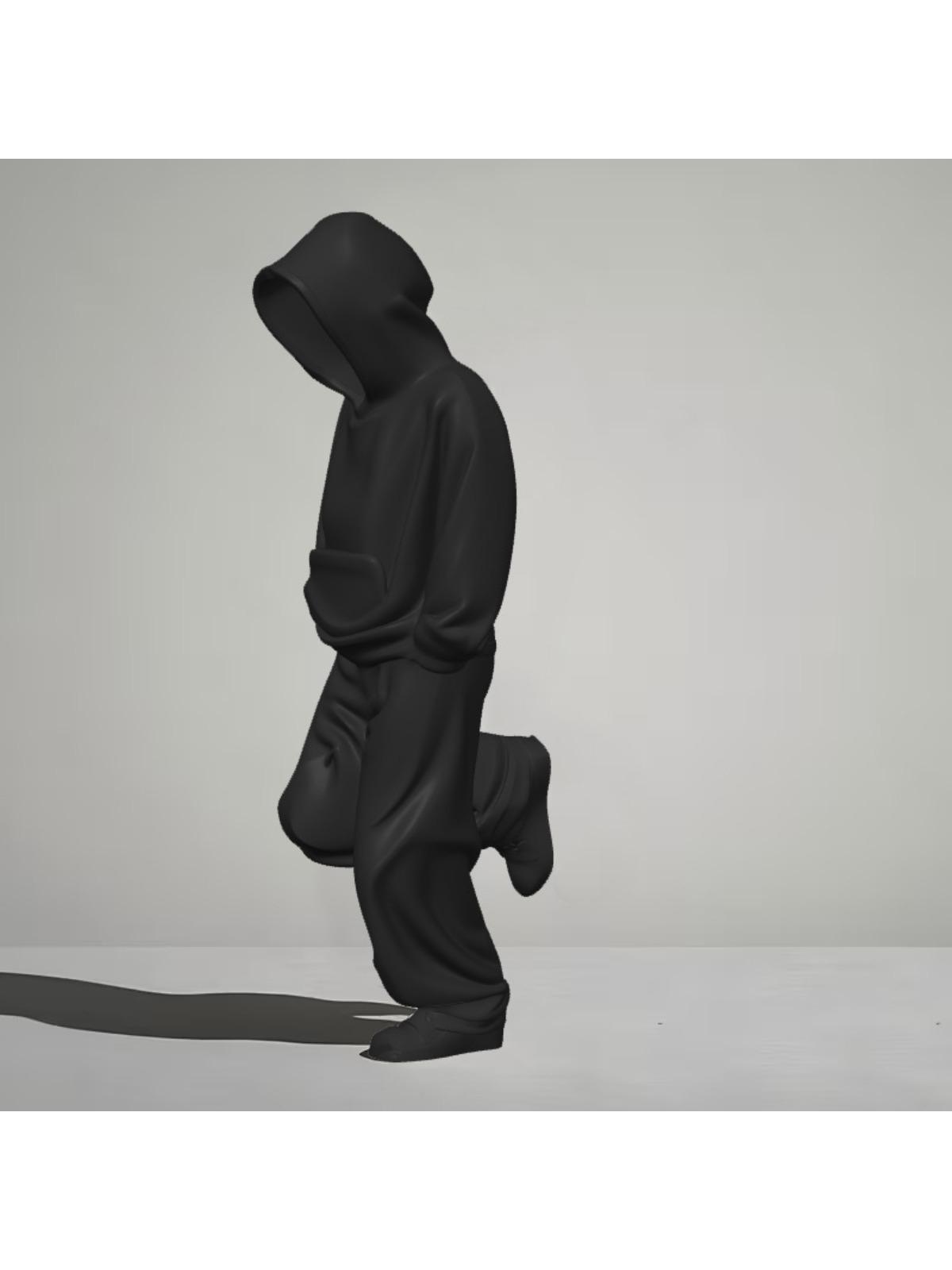 A black and white swing model suitable for desktop decoration in living rooms, bedrooms, and offices