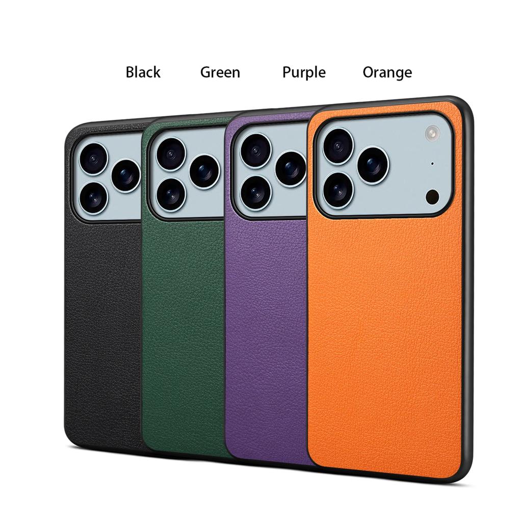 EUCAGR For iPhone 17Air 17Pro Max Luxury PU Leather Phone Back Case Cover for iPhone 17 17Air 17 Pro Max Shockproof Bumper Coque