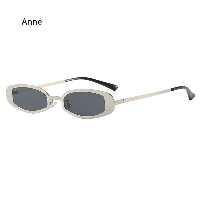 Metal Punk Small Frame Oval Sunglasses Women For Men Vintage Luxury  Designer Outdoor Driving Popular Sun Glasses UV400