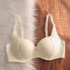 Summer Liquid Foundation Seamless Nude Feel Bra Women Fixed Cup Push‑Up Bra Adjustable Anti‑Sagging Bra for Small Bust