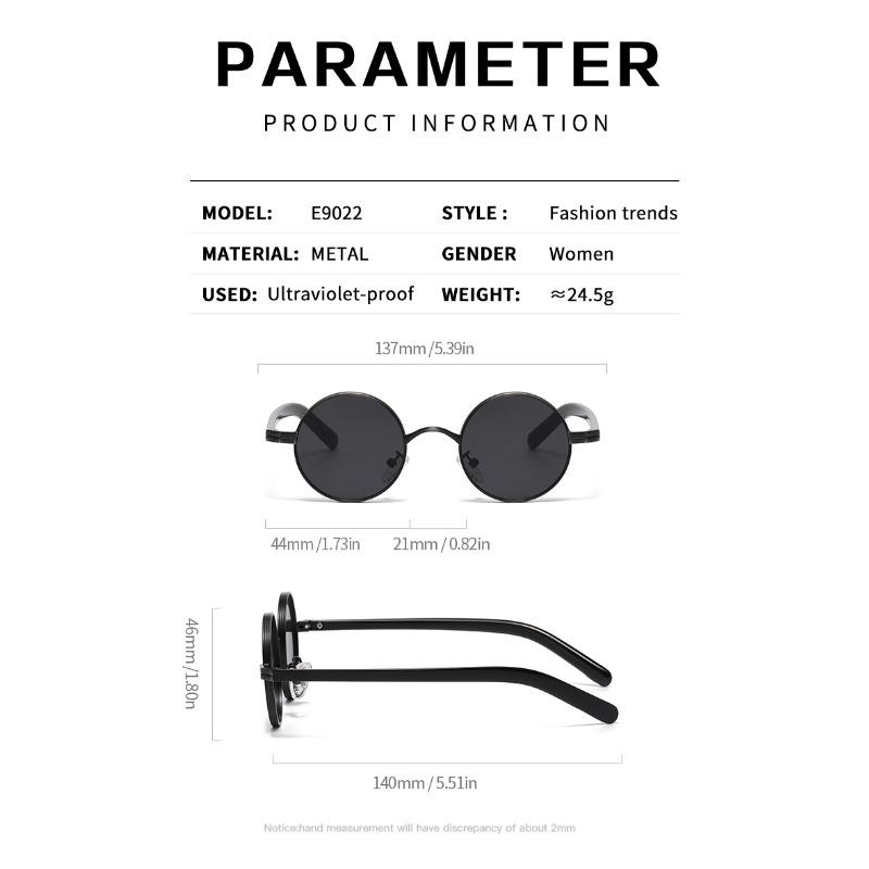 Luxury Metal Round Frame Anti Blue Light Glasses Men Vintage Blue Light Protection Eyeglasses HighQuality Computer Plain Glasses