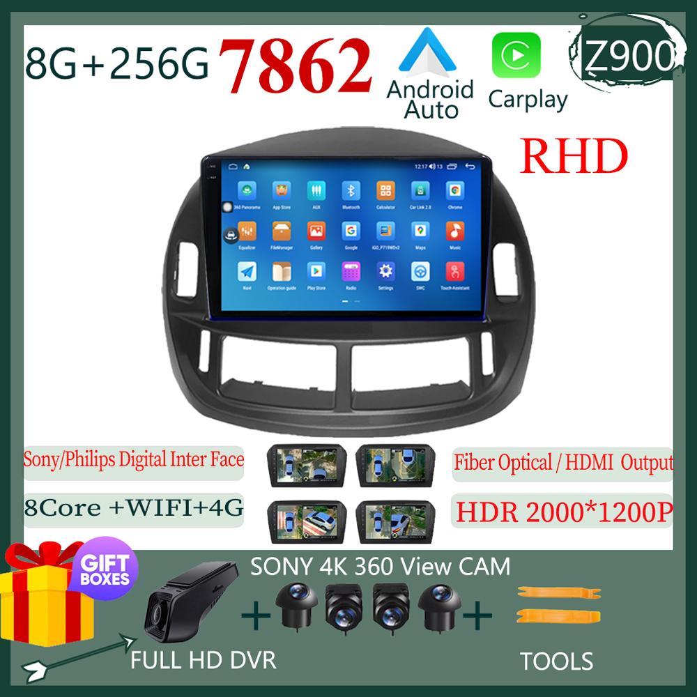 Touch QLED Screen Car Radio Android For Toyota Previa 2003 - 2008 LHD RHD Auto Stereo Video Player GPS Bluetooth WIFI DVD DSP BT
