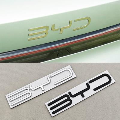 1Pcs For BYD SEAL QIN HAN SONG Plus ATTO3 Auto 3D Metal BYD Logo Car Letters Badge Tail Sticker Rear Trunk Emblem Accessories