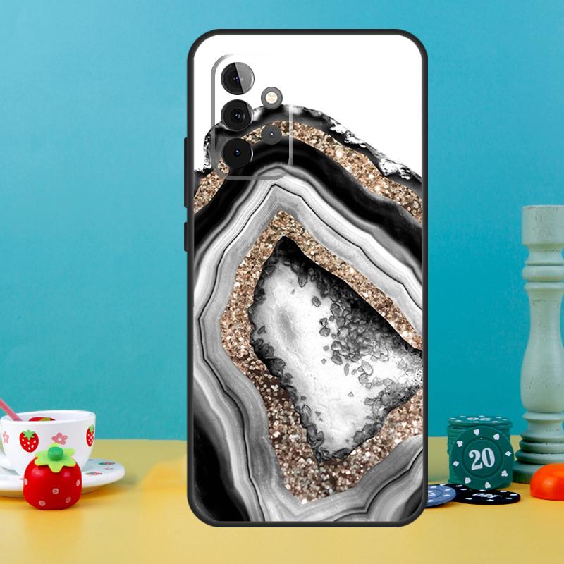 Luxury Gold Foil Art Case For Samsung Galaxy A25 A54 A34 A14 A52 A32 A12 A13 A33 A53 A15 A16 A36 A56 A26 A05 A35 A55