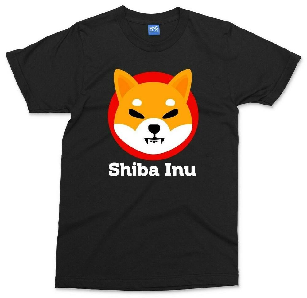 Shiba Inu Logo TShirt Funny Dog Coin Hodl It Meme Elon Musk Unisex Gift Tee