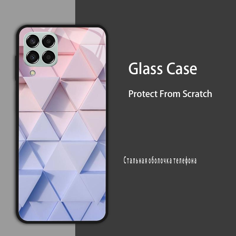 M53 5G Case For Samsung Galaxy M53 Case for Samsung M33 Tmepered Glass Case Fundas For Galaxy M23 A12 M12 A22 5G F23 Phone Cases