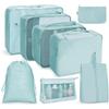 Popular 8-Piece Travel Organizer Set: Large Capacity Portable Storage Bags for Clothes and More