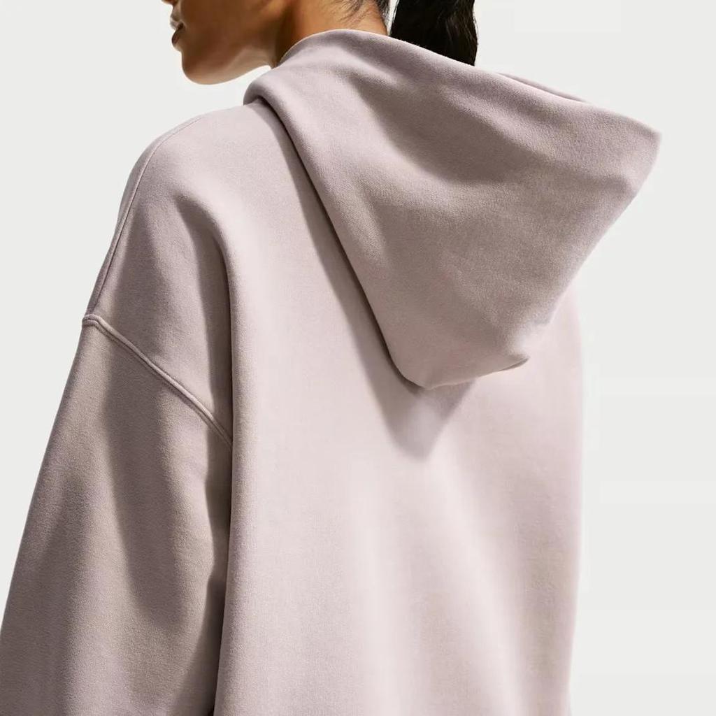 Nike Sweatshirts Women's Cream / Sail White Hooded (Non-detachable) Moderate (Unisex) Sweatshirts IM8502SU26 | Cream II