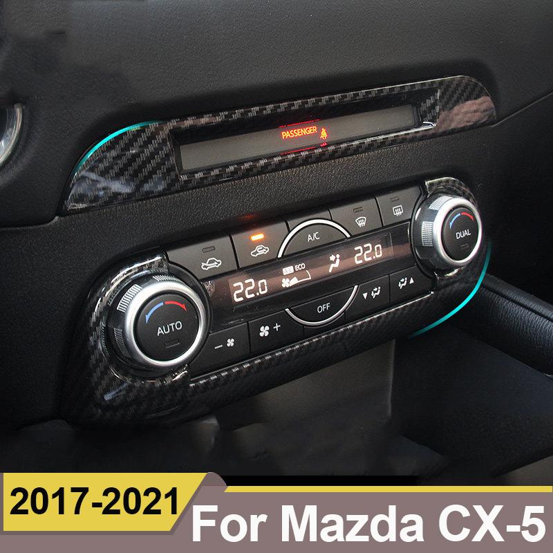 For Mazda CX-5 CX5 2017 2018    Accessories Car Middle CD Console Dashboard Trim Sticker Frame Cover Interior