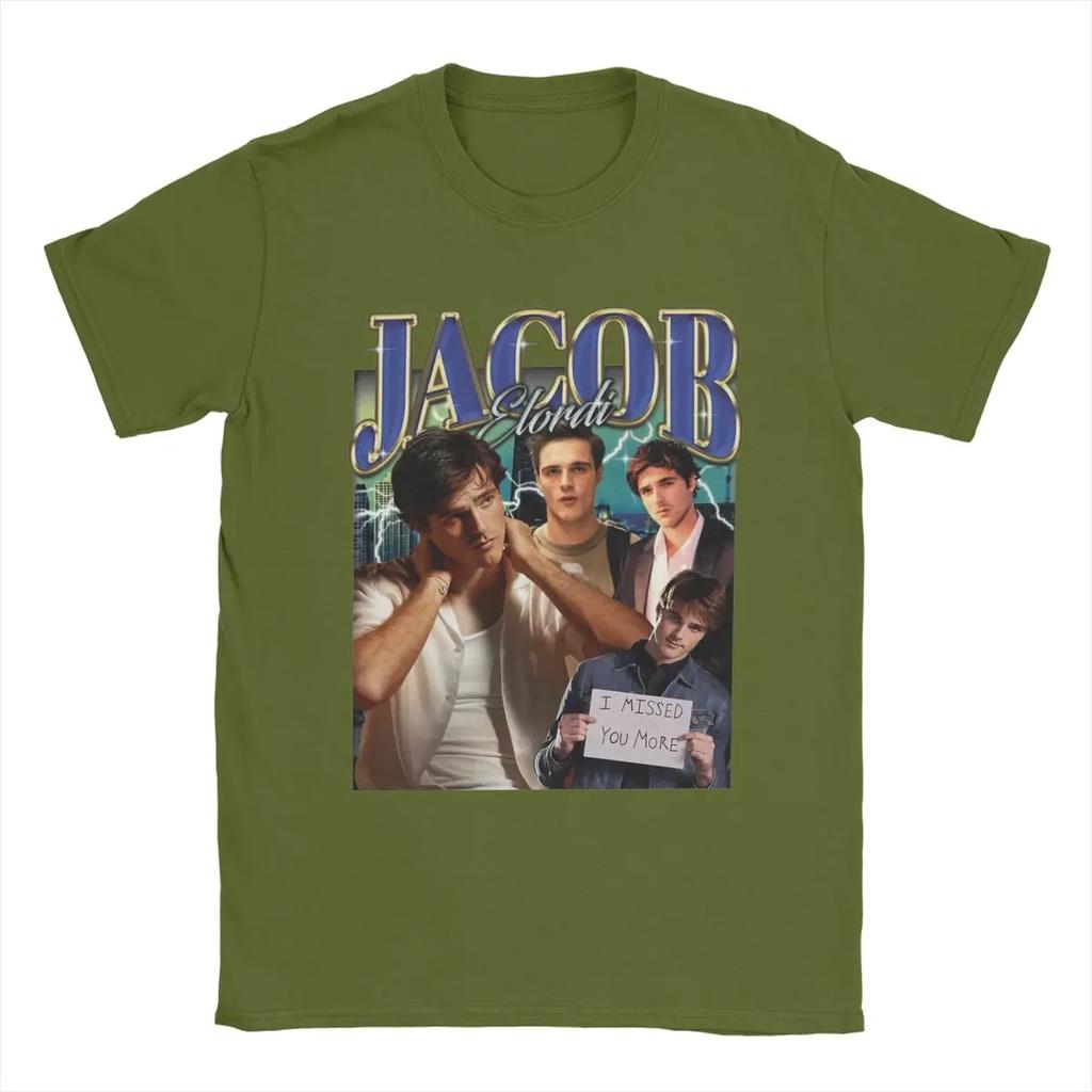 Jacob Elordi T Shirts Fashion Tee Shirt Short Sleeve O Neck T-Shirt Cotton Printed Clothes